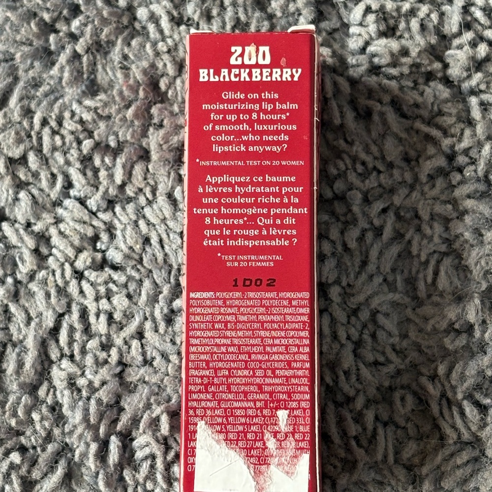 NWT Benefit cosmetics moisturizing lip balm, shade: 200 blackberry - Picture 3 of 3